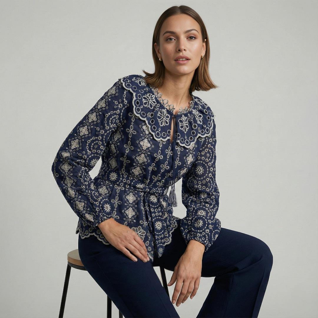 Camisa Marrakech Bordada | Ana Lince