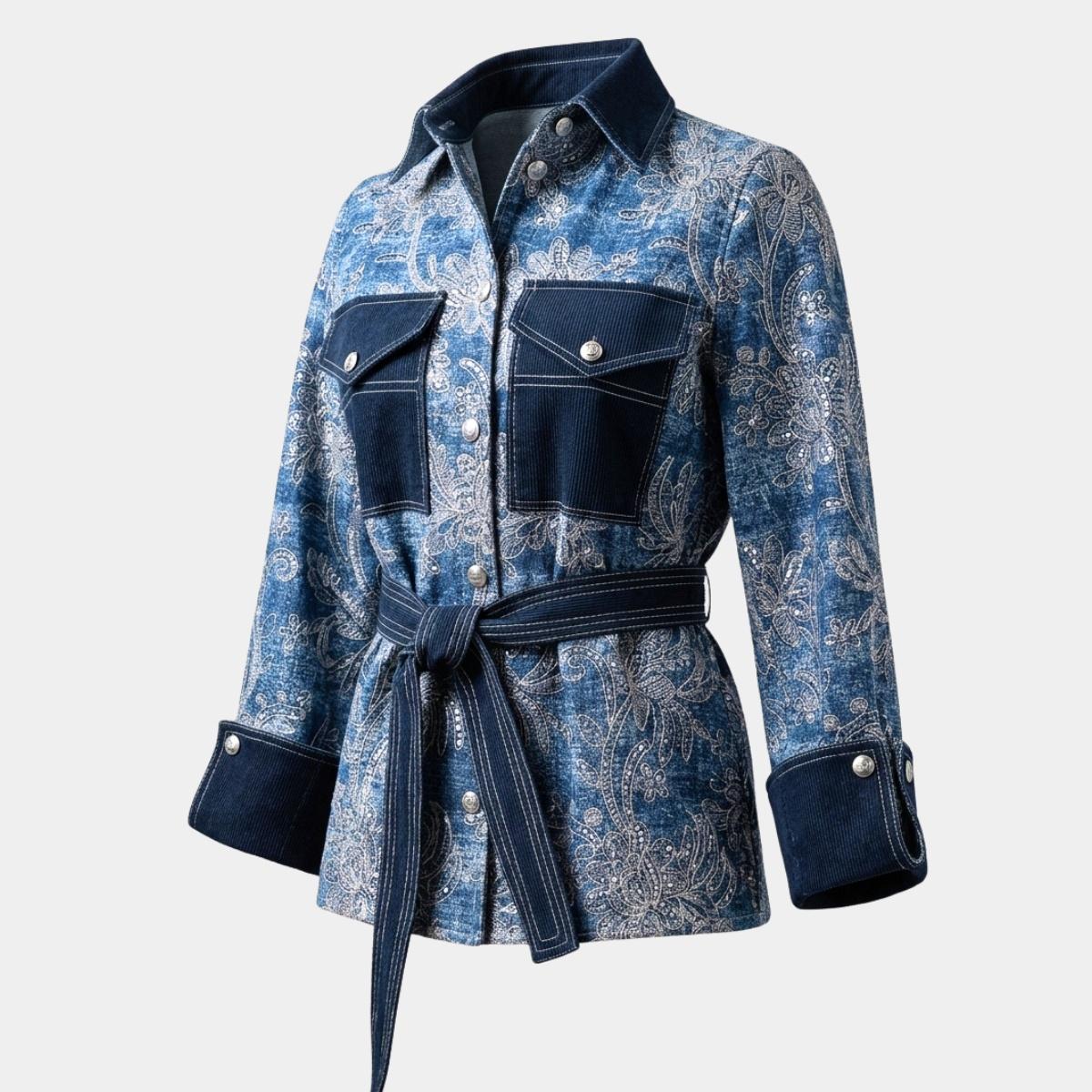 Chaqueta Indigo Celeste | Ana Lince