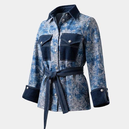 Chaqueta Indigo Celeste | Ana Lince