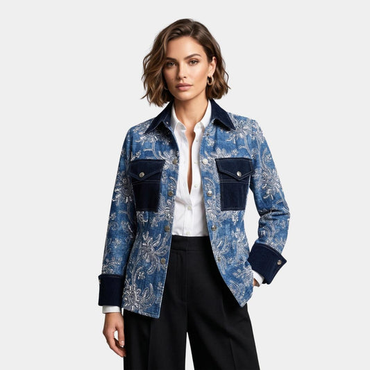 Chaqueta Indigo Celeste | Ana Lince