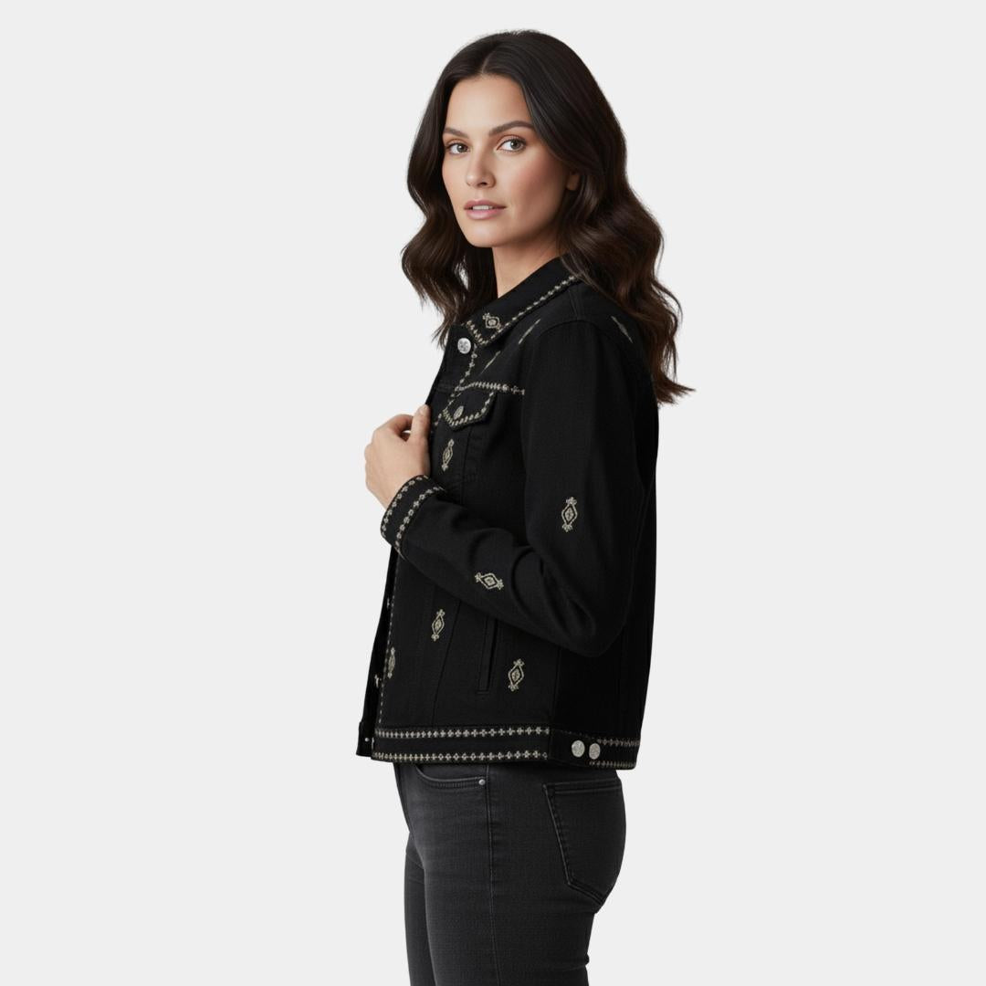 Chaqueta de Jean Negra | Ana Lince