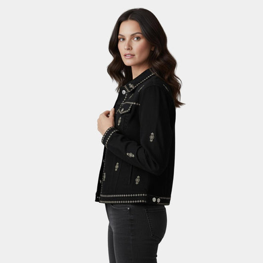 Chaqueta de Jean Negra | Ana Lince