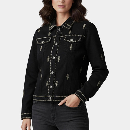 Chaqueta de Jean Negra | Ana Lince
