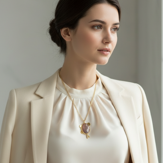 Collar Pez Agata Facetado | Ana Lince