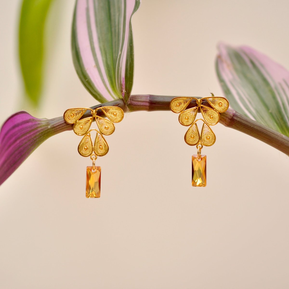 Aretes Campanita en Filigrana