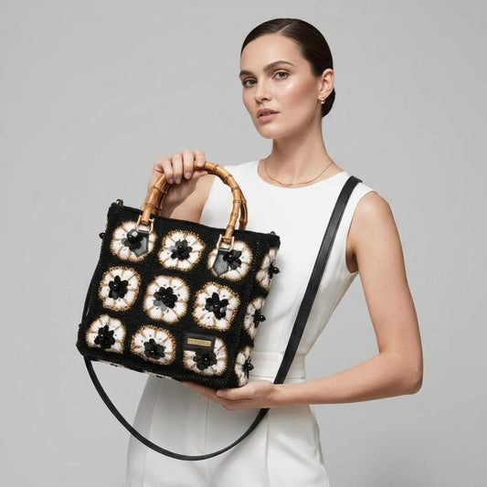 Bolso Lola Crochet Black