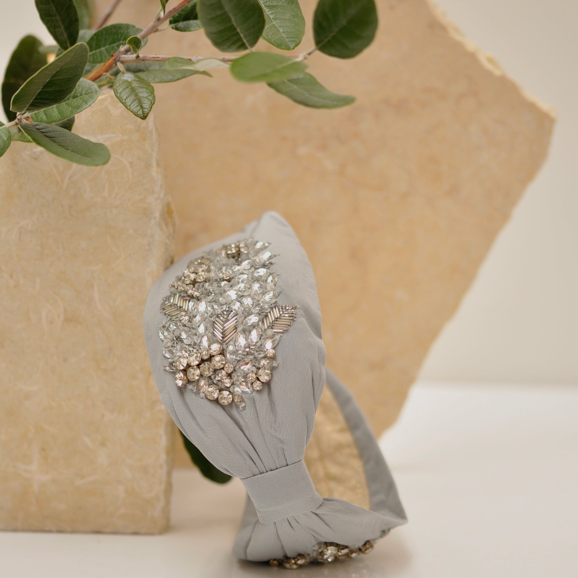 Diadema Silver Radiant Crystal - Ana Lince