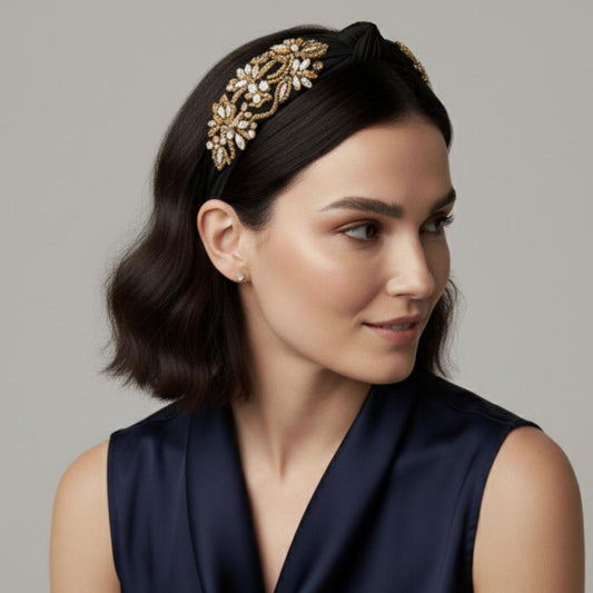 Diadema Crystals in the Night Black | Ana Lince