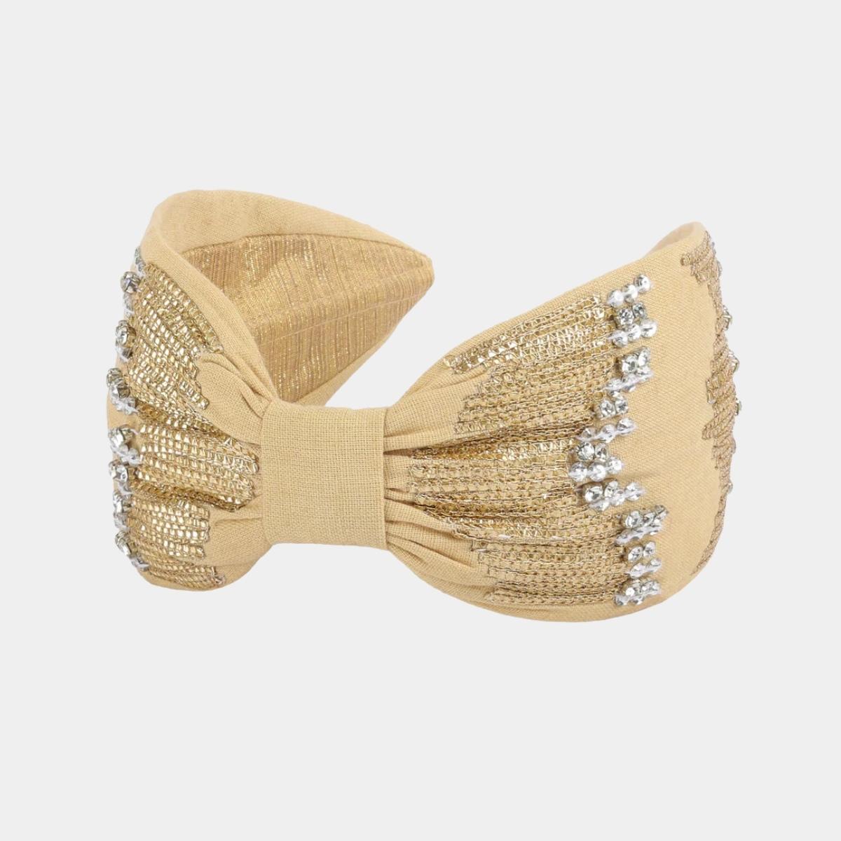 Diadema Dorada Hojas de Oro | Ana Lince