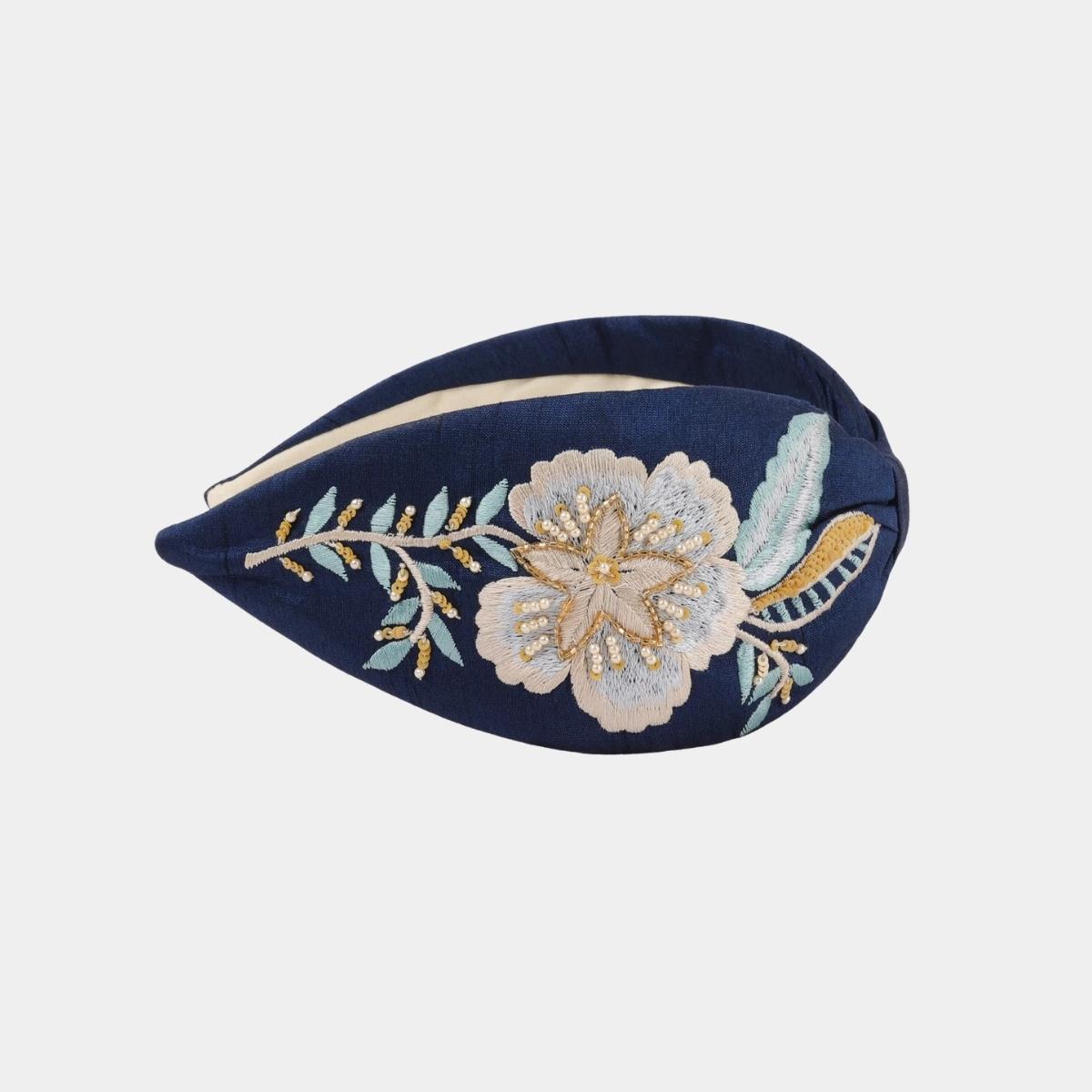 Diadema Jardin Azul Noche | Ana Lince