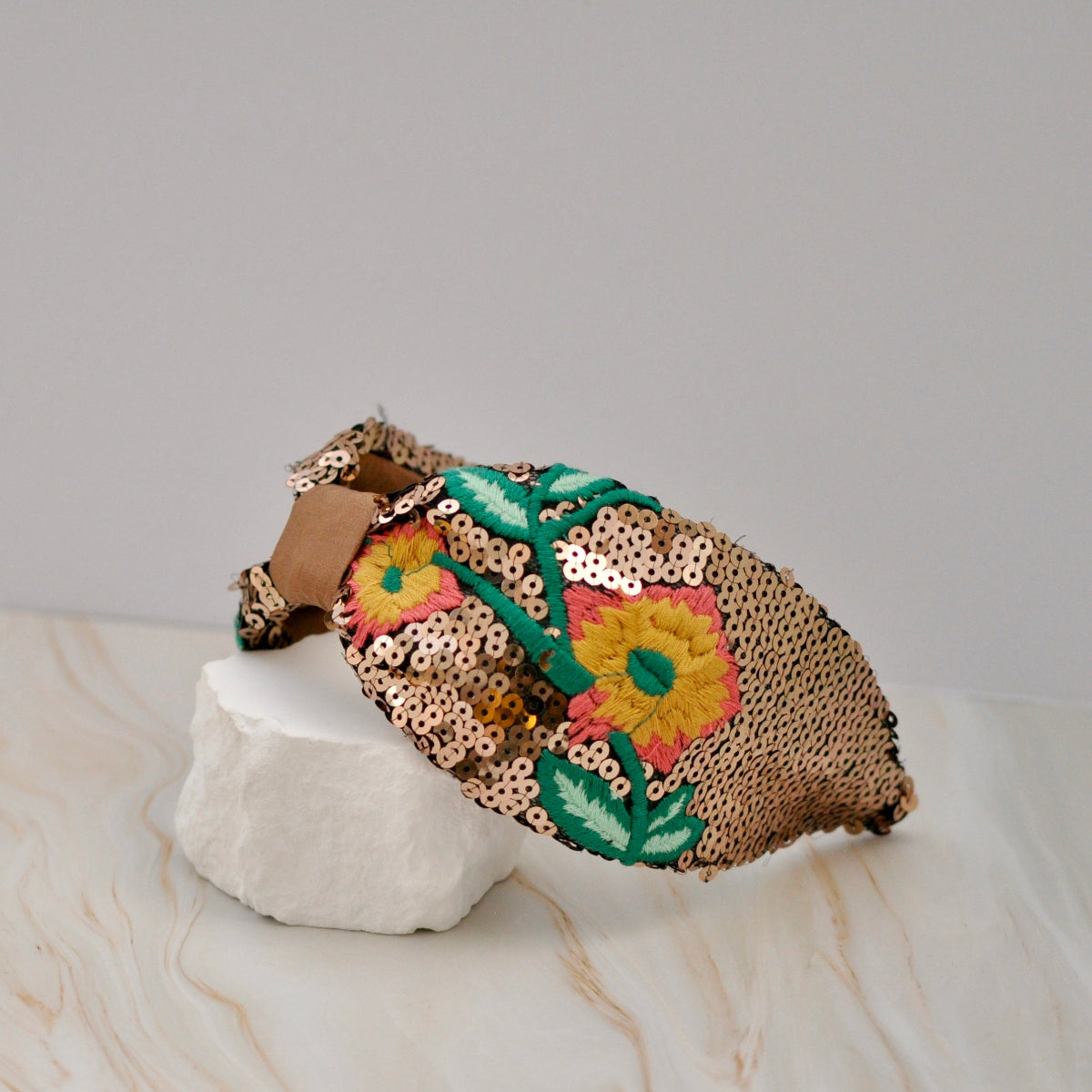 Diadema Lentejuelas Floral | Ana Lince