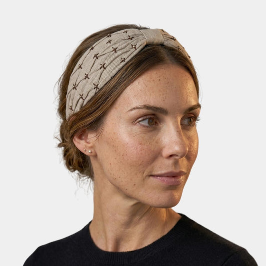 Diadema Lino Natural | Ana Lince