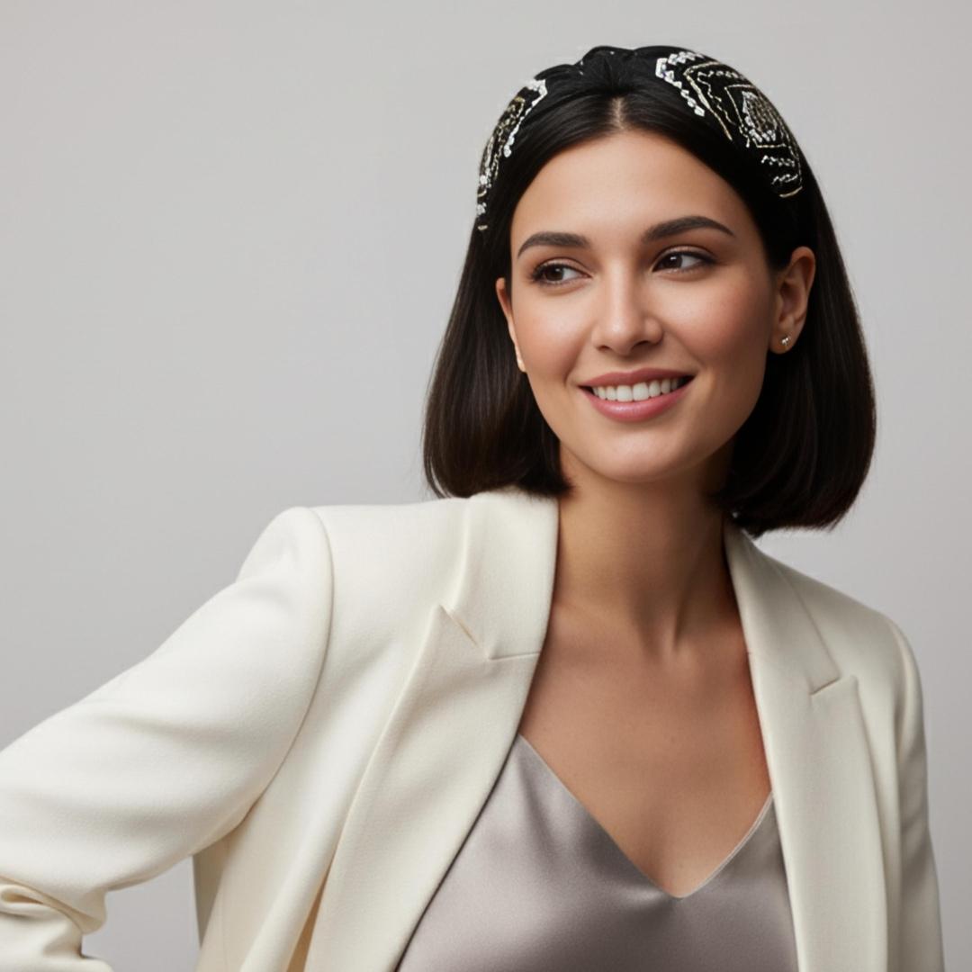 Diadema Noir Etnica | Ana Lince