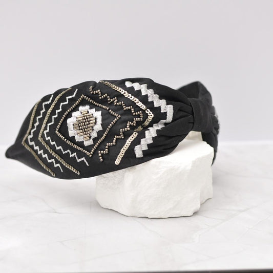 Diadema Noir Etnica | Ana Lince