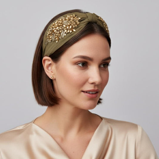 Diadema Oliva Dorada | Ana Lince