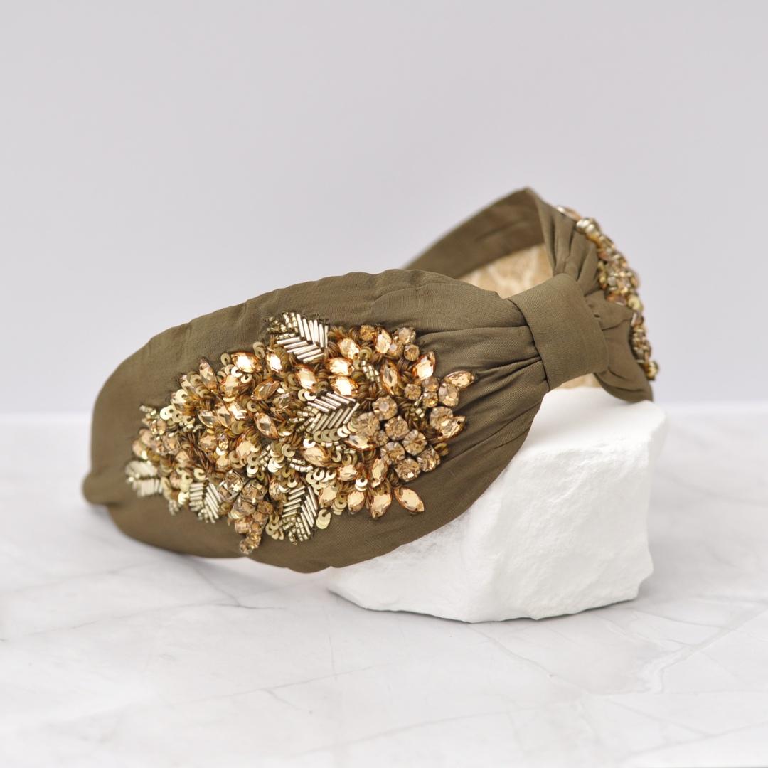 Diadema Oliva Dorada | Ana Lince