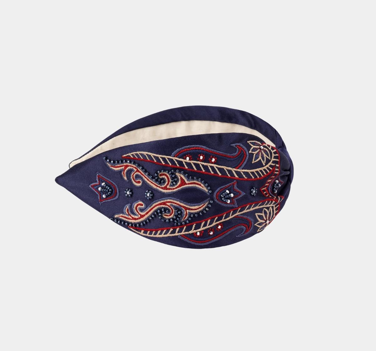 Diadema Plumaje Zafiro | Ana Lince