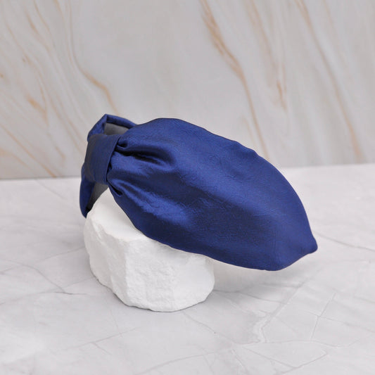 Diadema Tafetán Azul Marino | Ana Lince