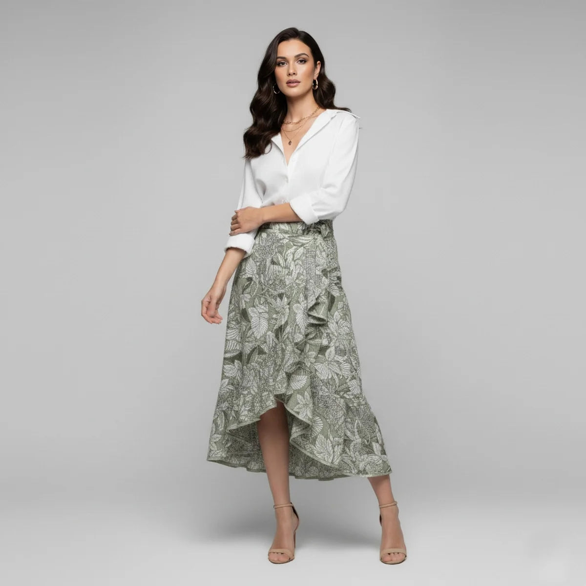 Falda Cruzada Lino | Ana Lince