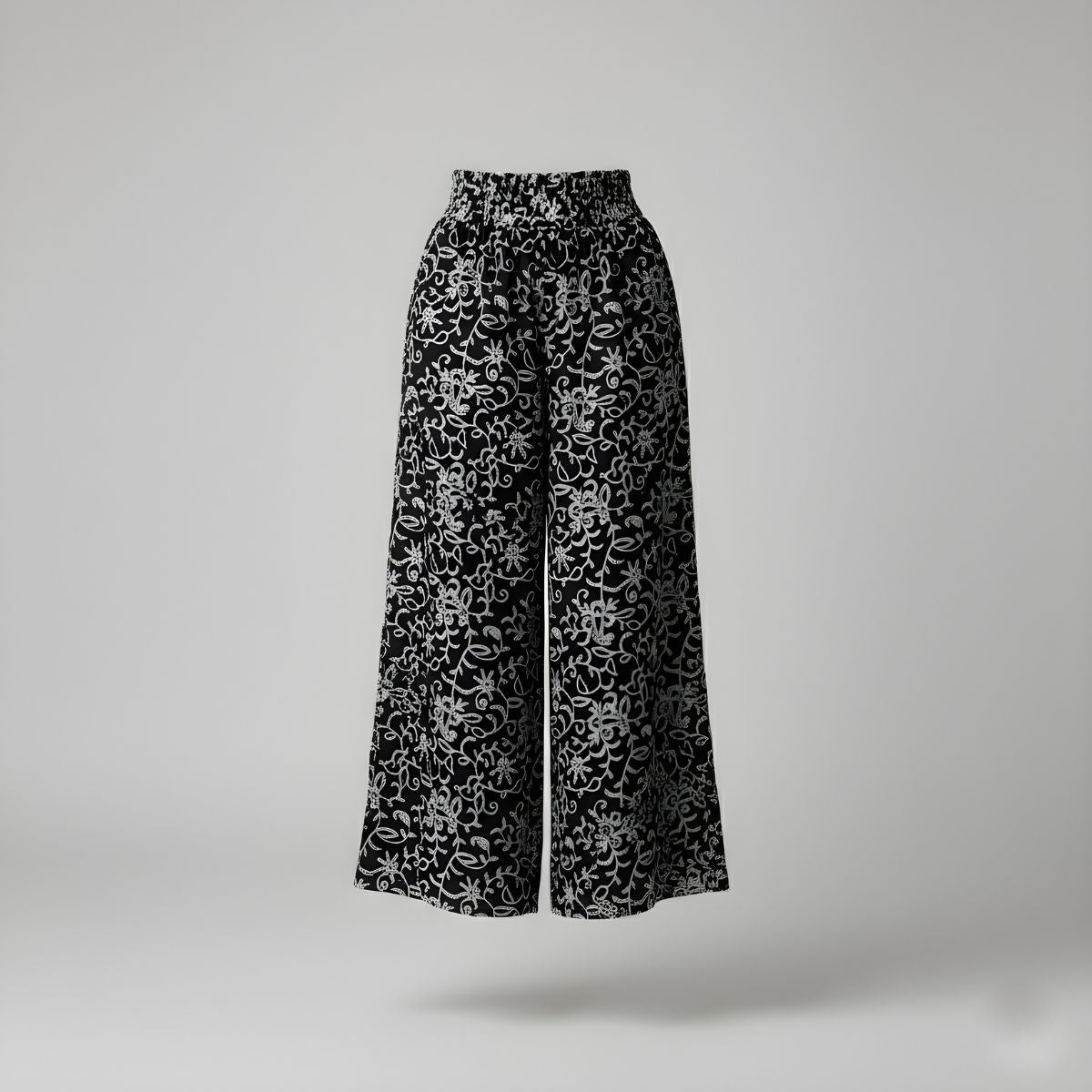 Falda Pantalón Elegancia Floral Nocturna | Ana Lince