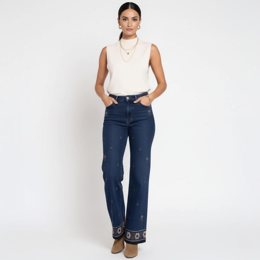 Jean Bordado Detalle Atenas | Ana Lince