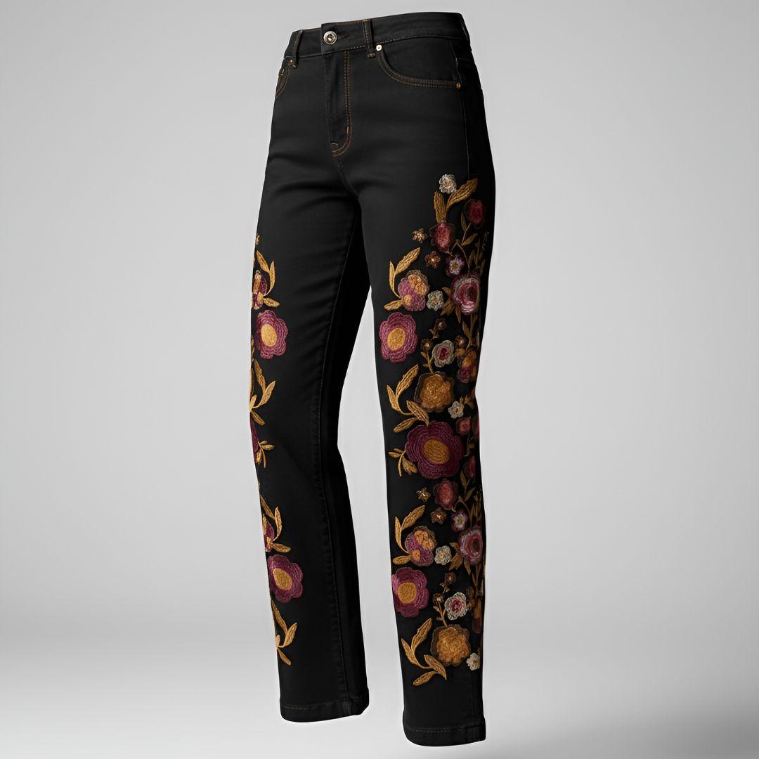 Jean Bordado Floral Verona | Ana Lince