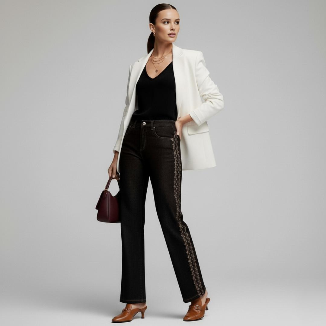 Jean Bordado Franja Lisboa | Ana lince