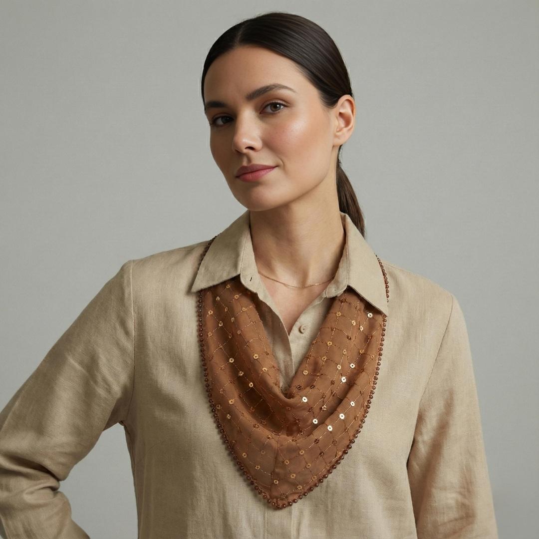 Pañoleta Sienna Camel | Ana Lince