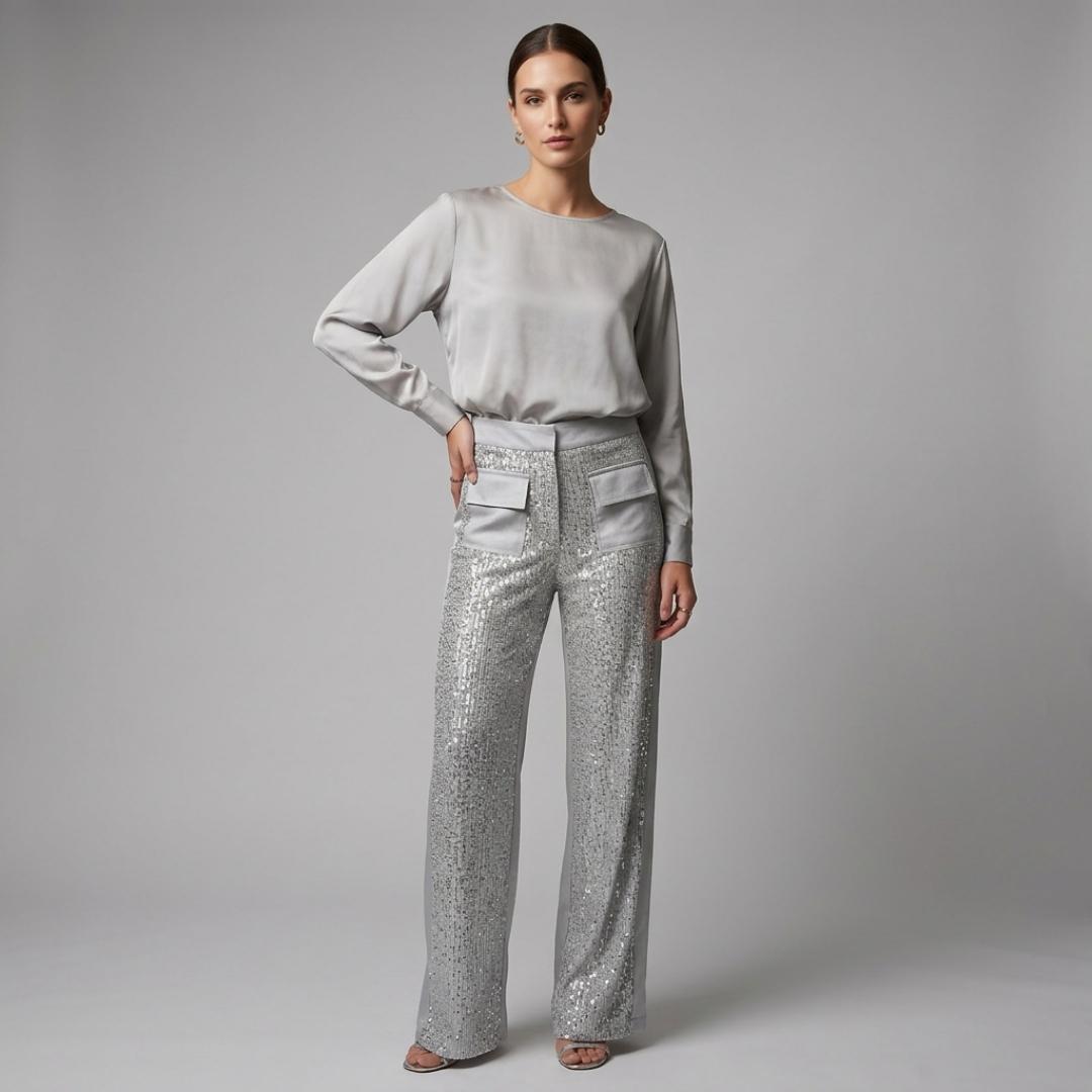 Pantalon Elysian Gris Mineral | Ana Lince - Colombia