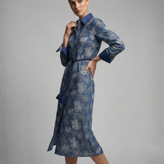 Vestido Jardin Indigo | Ana Lince