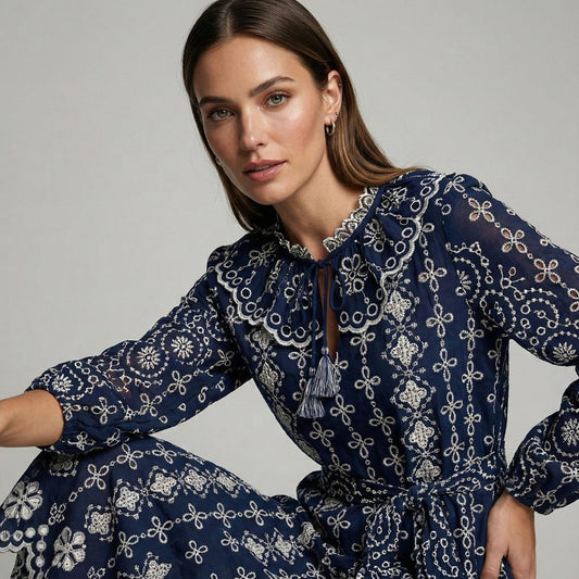 Vestido Marrakech Bordado | Ana Lince