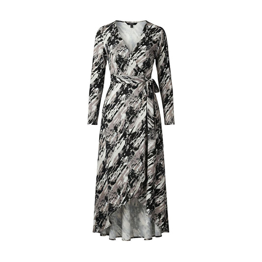 Vestido Seda Print Cruzado - Ana Lince