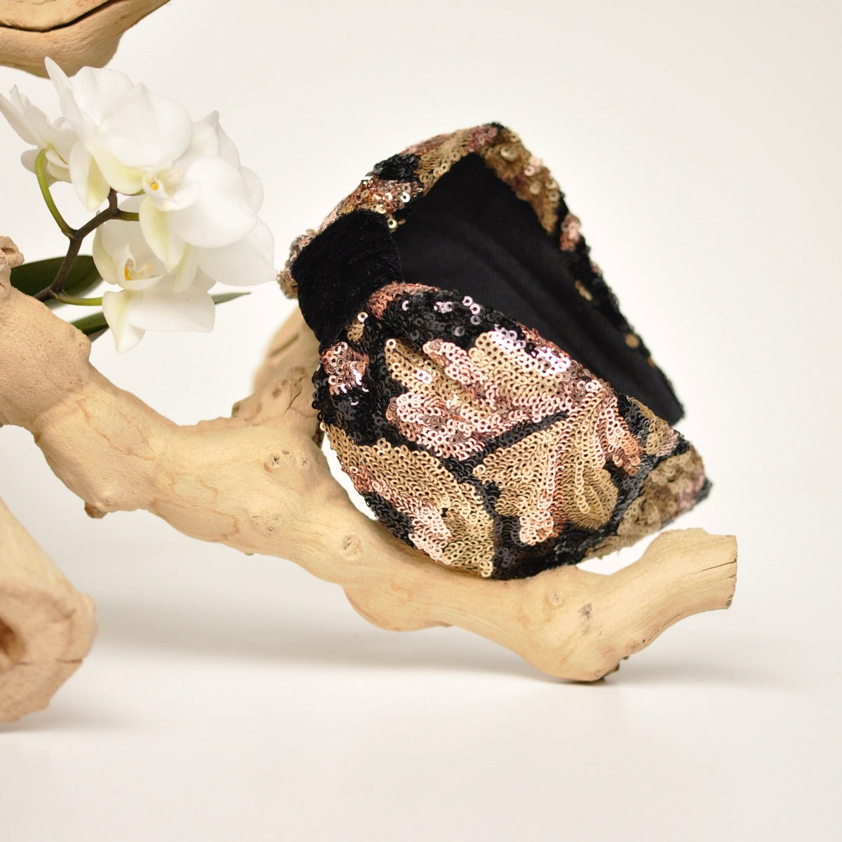 Diadema Spring Gold Sequin - Ana Lince Accesorios - Accesorios para Mujer - Atemporales & Sostenibles