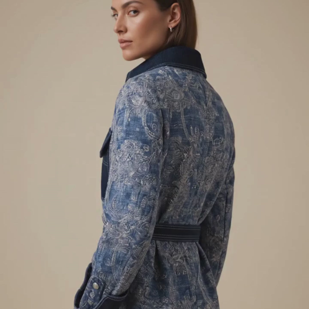 Chaqueta Indigo Celeste | Ana Lince