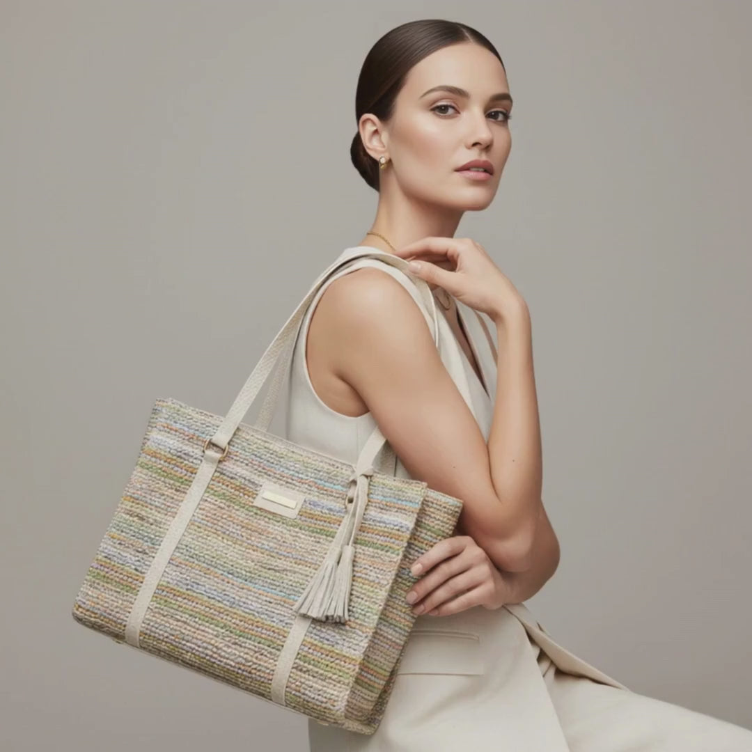 Bolso Milano Tote Beige | Ana Lince